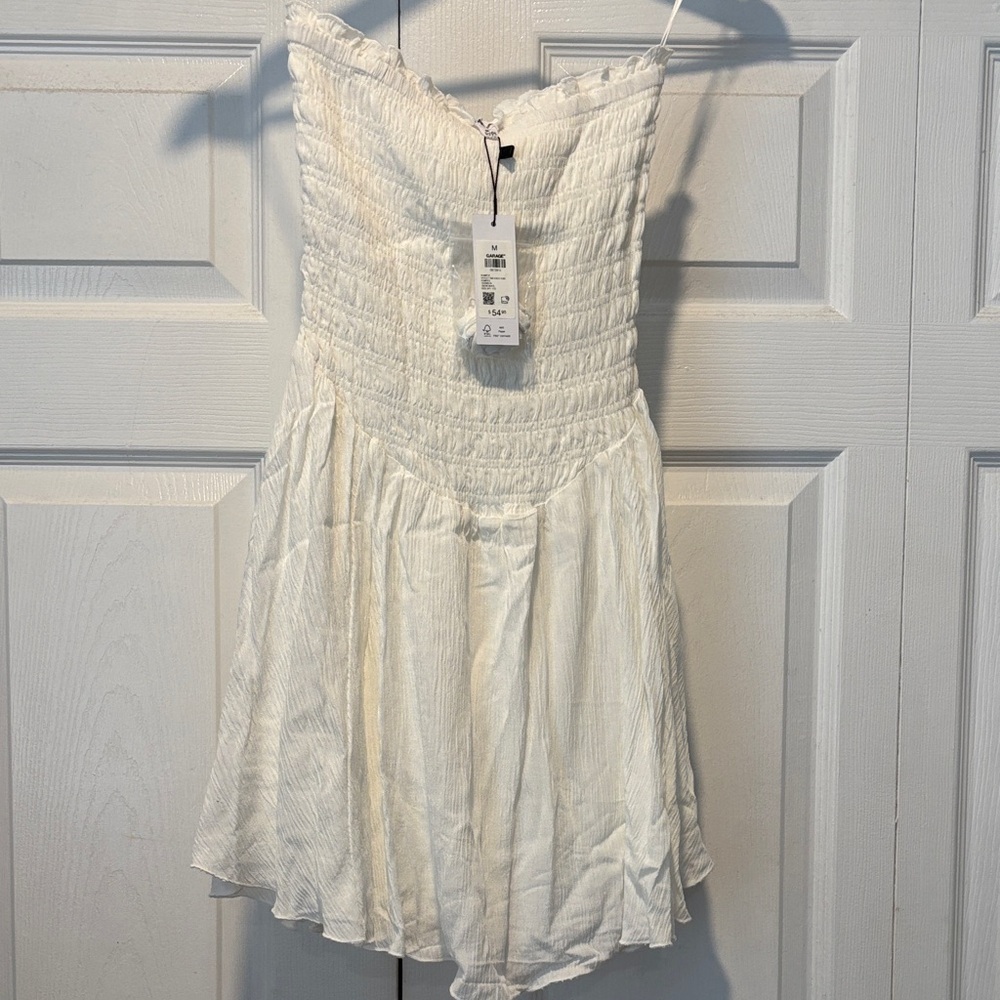 White Strapless Dress